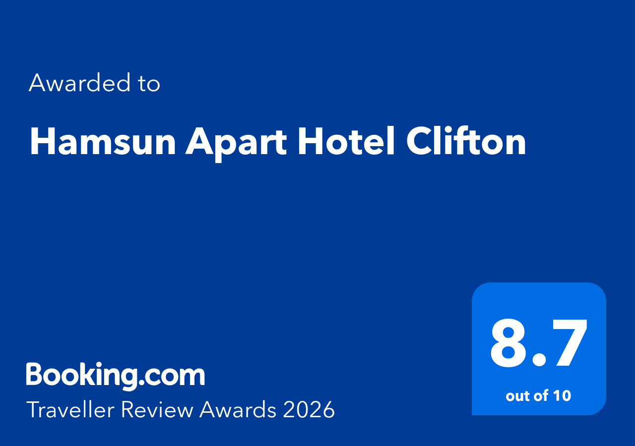 Booking.com award — Hamsun Clifton