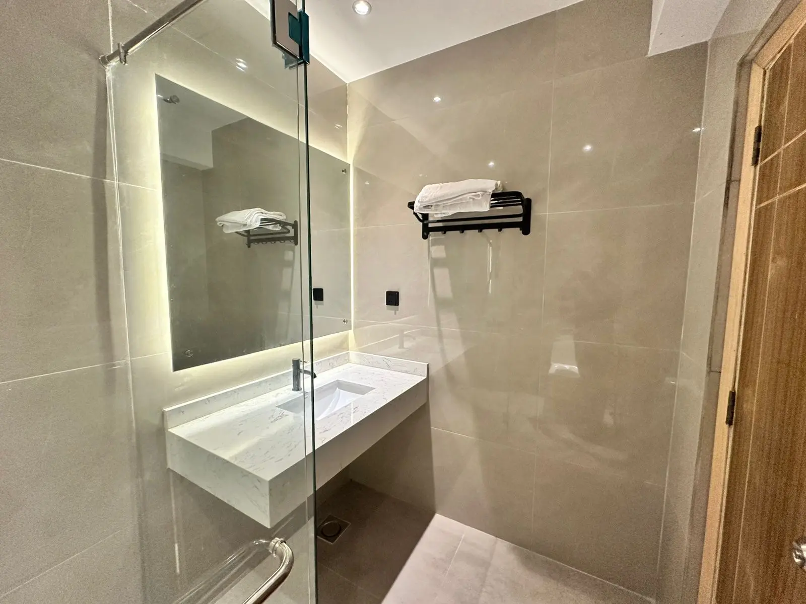 Bathroom with walk-in shower